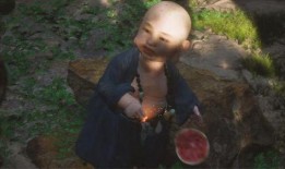 弥勒吃瓜图片,喜乐满溢的和谐画卷