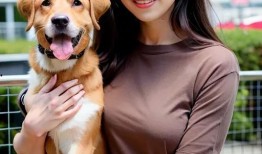 美女跟狗吃瓜,欢乐时光温馨瞬间