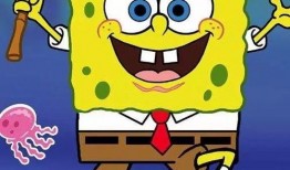 海绵宝宝吃大瓜图片,巨型瓜果成欢乐盛宴